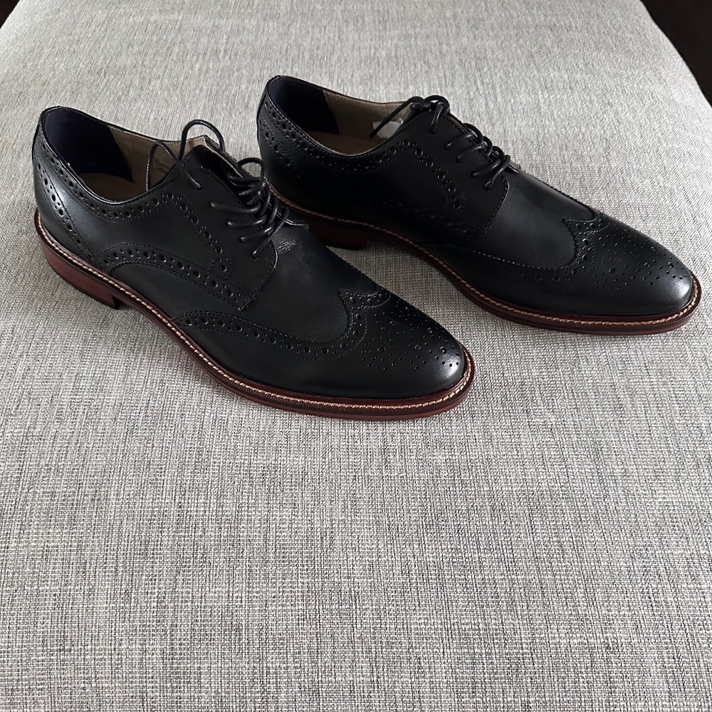 NWT Banana Republic Men's Hadley Italian Leather Brogue Oxford Dress Shoe Sz: 10
